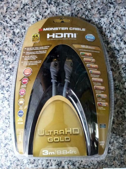 Nieuwe HDMI kabel Monster HDMI 1,5m, TV, Hi-fi & Vidéo, Câbles audio & Câbles de télévision, Neuf, Câble HDMI, Moins de 2 mètres