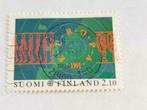 Finlande 1991 - Yv 1110 - carte de l'Europe, Timbres & Monnaies, Timbres | Europe | Scandinavie, Affranchi, Finlande, Envoi