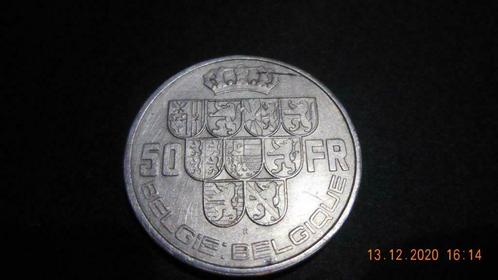 50 Fr Belgisch 1940 zilver Léopold III (Belgie-Belgique) VG, Postzegels en Munten, Munten | België, Setje, Zilver, Zilver, Ophalen of Verzenden