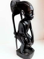 Massief houten beeld Afrikaanse man Mangbetu enz..., Antiek en Kunst, Curiosa en Brocante, Ophalen of Verzenden