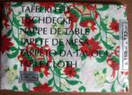 nappe neuf Noël fleurs rouge vert, blanc plastifiée 180 x 13, Rouge, Enlèvement ou Envoi, Neuf