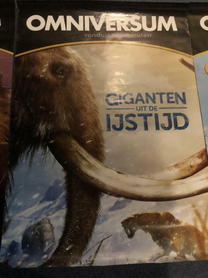 Grote Filmposter - Giganten uit de Ijstijd - IMAX Dome, Verzamelen, Film en Tv, Gebruikt, Film, Poster, Ophalen