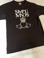 SIMPLE MINDS 5X5 LARGE TOUR T-SHIRT ZWART MET STEDEN, Kleding | Heren, T-shirts, Maat 52/54 (L), Gedragen, Zwart, Verzenden