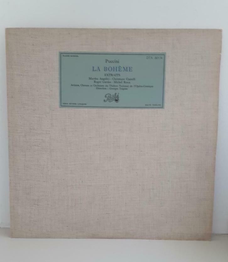 "La Bohème" de Puccini: extraits, Cd's en Dvd's, Vinyl | Klassiek, Opera of Operette, Ophalen of Verzenden