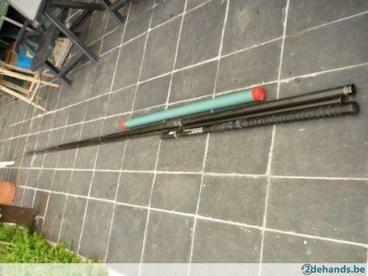 6 - Vaste Carbonhengel: Olympic Carbon: 9 meter, Watersport en Boten, Hengelsport | Algemeen, Gebruikt