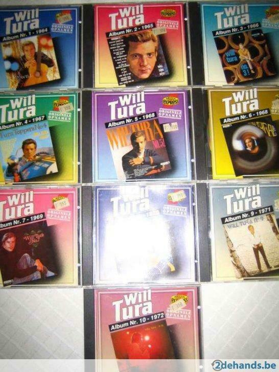 Will Tura CD Ariola reeks compleet (van Nr. 1 tem 10), Cd's en Dvd's, Cd's | Nederlandstalig, Ophalen of Verzenden