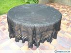 Nappe en crochet noir diamètre: 1m55., Antiquités & Art, Enlèvement