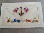 Carte postale brodée 'Joyeux Noël', Enlèvement ou Envoi, Comme neuf