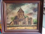 Schilderij Noel Deman, Romaans kerkje in Ettelgem, Antiek en Kunst, Ophalen