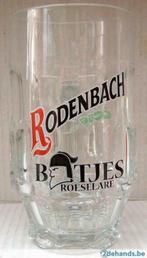 Bier brouwerij kroes glas Rodenbach batjes, Verzamelen, Biermerken, Gebruikt, Ophalen of Verzenden