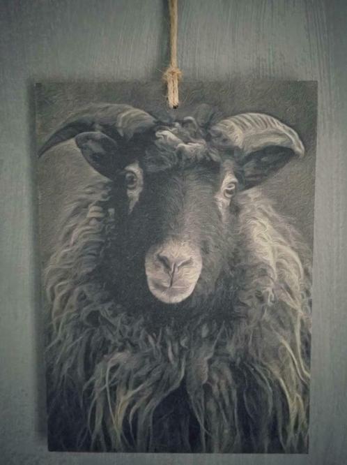 Houtprint ram, Huis en Inrichting, Woonaccessoires | Schilderijen, Tekeningen en Foto's, Nieuw, Print, Minder dan 50 cm, Minder dan 50 cm