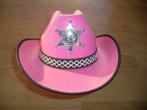 roze sheriff hoed met koord, Comme neuf, Chapeau, Enlèvement ou Envoi, MET