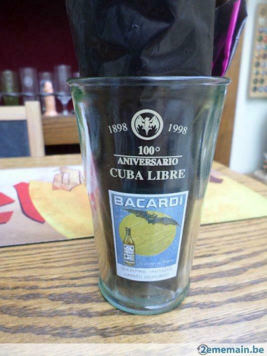 BACCARDY  ancien verre   Cuba Libre de 1998, Verzamelen, Biermerken, Nieuw