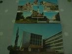 2 Postkaarten Charleroi Palais de justice, Henegouwen, Gelopen, Verzenden