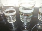 Ensemble de petits verres bords dorés., Ophalen of Verzenden, Zo goed als nieuw, Overige typen