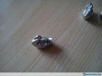 4 canards miniatures argenté