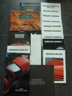 brochures Nissan 1985-1995 Nx Sx Zx primera maxima sunny etc, Gelezen, Nissan, Ophalen of Verzenden