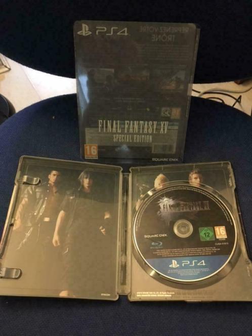 Jeu PS4  Final fantasy 15 + steelbook - Edition spéciale., Games en Spelcomputers, Games | Sony PlayStation 4, Zo goed als nieuw