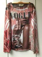 Miss Charm "Vogue" T-shirt met lange mouwen - Maat S / M, Kleding | Dames, Miss Charm, Ophalen of Verzenden, Zo goed als nieuw