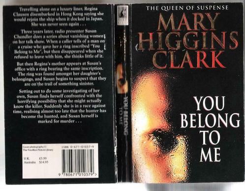 You Belong to Me by Mary Higgins Clark, Livres, Langue | Anglais, Comme neuf, Fiction, Enlèvement ou Envoi