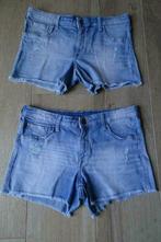 Set van 2 identieke jeans shortjes maat 170, Kinderen en Baby's, Ophalen of Verzenden, Gebruikt, Meisje, Broek