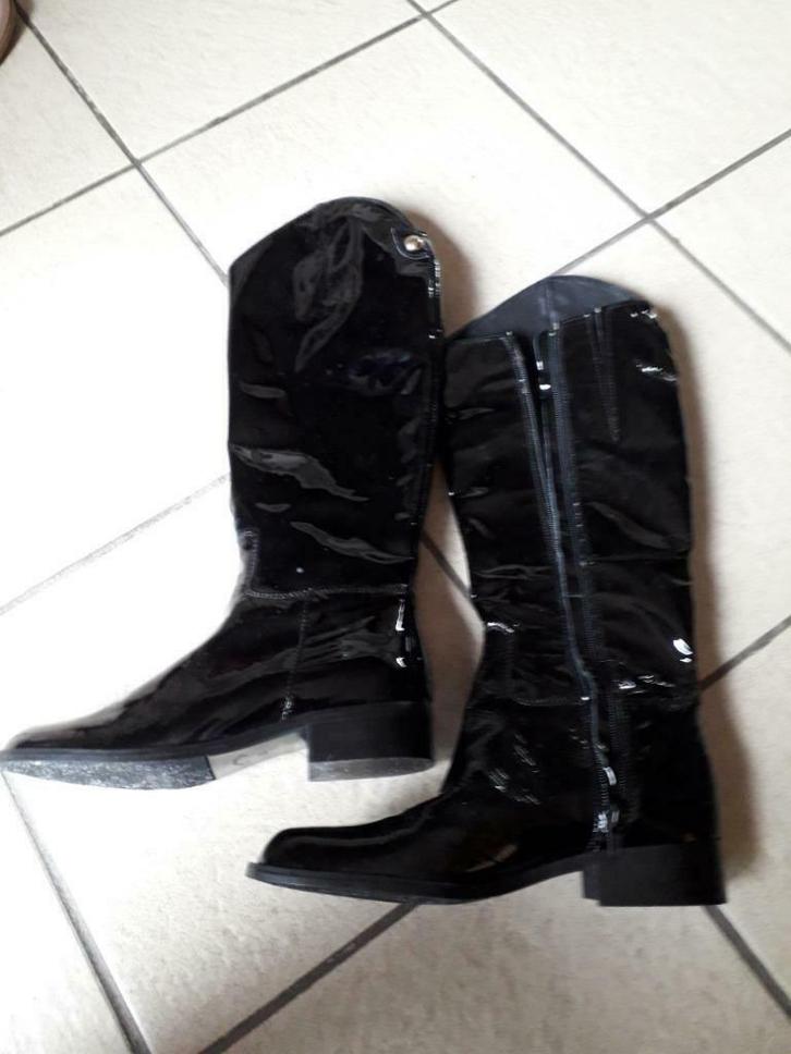 Bottes neuves vernies noires Torfs 36, Kleding | Dames, Schoenen, Nieuw, Hoge laarzen, Zwart, Ophalen of Verzenden