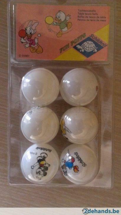 Pak 6 pingpongballen met Disney figuur Schildkrot, Sports & Fitness, Sports & Fitness Autre, Neuf