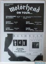 advertentie voor Motörhead concerten 1982, Verzamelen, Gebruikt