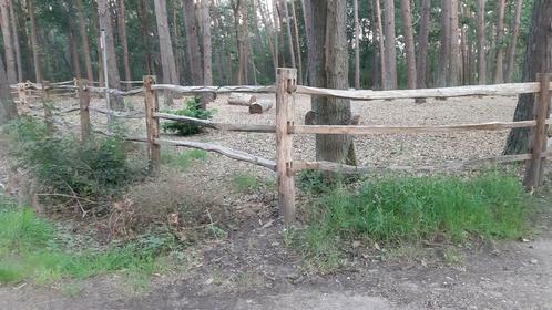 Post en rail omheiningen in acacia hardhout Kippenhoeve, Tuin en Terras, Tuinhekken en Hekwerk, Nieuw, Overige typen, Hout, Met poort