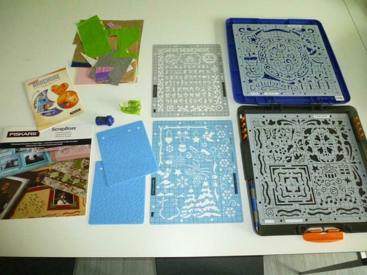 Matériel de scrapbooking FISKARS, Hobby en Vrije tijd, Scrapbooking, Gebruikt, Overige typen, Overige merken, Ophalen