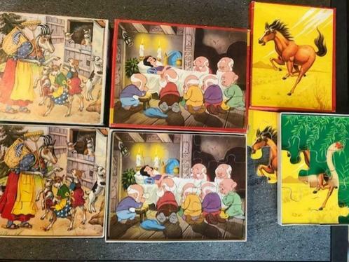 4 houten puzzles, Kinderen en Baby's, Speelgoed | Kinderpuzzels, Ophalen of Verzenden