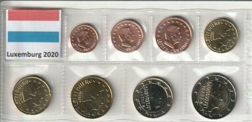 Luxemburg 2020 - UNC set - 1 cent t/m 2 euro, Postzegels en Munten, Munten | Europa | Euromunten, Setje, Luxemburg, Ophalen of Verzenden