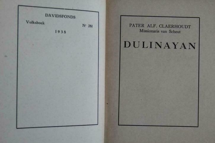 Dulinayan (Alf. Claerhoudt), Boeken, Literatuur, Gelezen, België, Ophalen of Verzenden