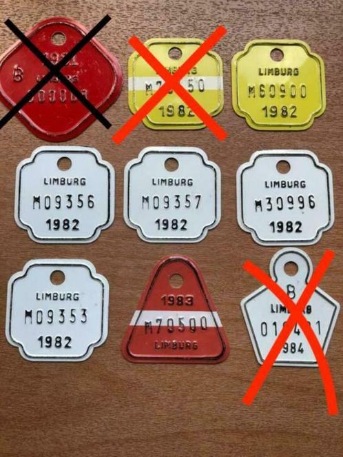 6 plaques ancienne du Limburg, Vélos & Vélomoteurs, Vélos & Cyclomoteurs Autre, Neuf, Enlèvement ou Envoi