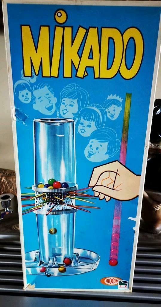 Mikado arxon balletjes spel begin jaren 80 originele doos, Antiek en Kunst, Antiek | Speelgoed, Ophalen of Verzenden