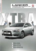 Mitsubishi Lancer "XTRA" 2011 Duitsland folder, Boeken, Auto's | Folders en Tijdschriften, Nieuw, Mitsubishi, Verzenden