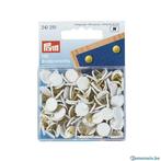 Push pins met doppen wit 130 stuks Prym 241 251, Hobby en Vrije tijd, Overige Hobby en Vrije tijd, Nieuw, Ophalen of Verzenden