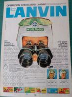 Chocolat Lanvin - publicité papier - 1967, Collections, Marques & Objets publicitaires, Autres types, Utilisé, Enlèvement ou Envoi