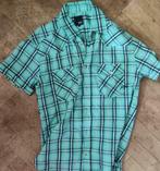 Chemise à carreaux Jack & Jones, bleu-vert/blanc/noir, S., Vêtements | Hommes, Chemises, Comme neuf, Enlèvement ou Envoi