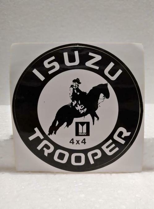 Autocollant vintage Isuzu 4x4 Trooper - Bel état, Collections, Autocollants, Neuf, Voiture ou Moto, Enlèvement ou Envoi