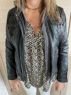 Veste en cuir noire Oakwood NEUVE, Oakwood, Nieuw, Maat 42/44 (L), Zwart