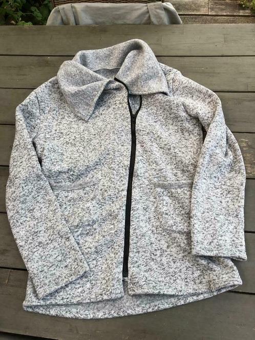 Sweat polaire XL tricoté, long, très grand col, zip diagonal, Vêtements | Femmes, Pulls & Gilets, Porté, Taille 46/48 (XL) ou plus grande