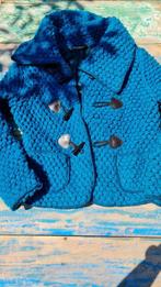 Italiaans blauwe korte wollen winter  jas M, Taille 38/40 (M), Enlèvement ou Envoi