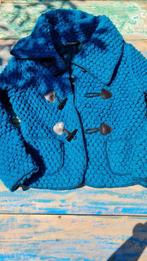 Italiaans blauwe korte wollen winter  jas M, Ophalen of Verzenden, Maat 38/40 (M)