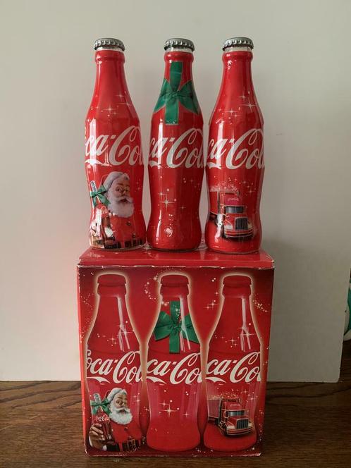 bouteille verre VIDE père Noel Coca-Cola Coca Cola, Divers, Noël, Utilisé, Enlèvement ou Envoi