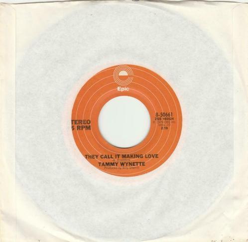 45T: Tammy Wynette: They call it making love : CountryPop, Cd's en Dvd's, Vinyl Singles, Single, Country en Western, 7 inch, Ophalen of Verzenden