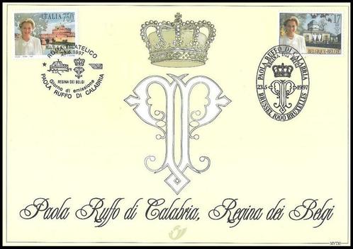 2706HK Carte Souvenir Paola Reine des Belges, Timbres & Monnaies, Timbres | Europe | Belgique, Oblitération 1er jour, Enlèvement ou Envoi
