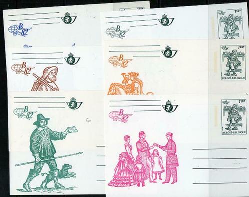 Année 1982 : Cartes Postales CA28-CA33/BK28-BK33 ** - Belgi, Timbres & Monnaies, Timbres | Europe | Belgique, Enlèvement ou Envoi