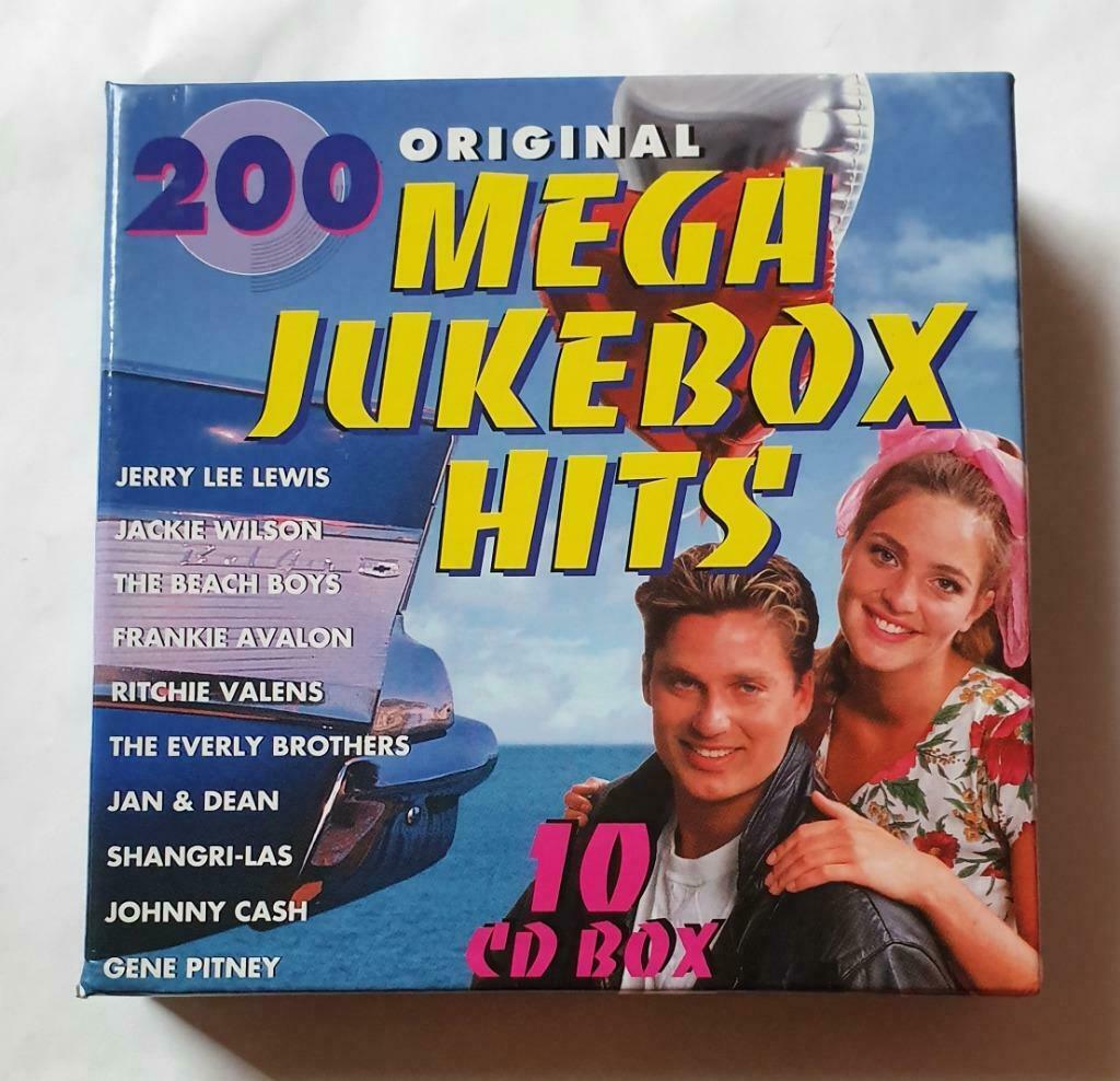 200 Original Mega Jukebox Hits (Coffret 10 CD) comme neuf, Enlèvement ou Envoi, Comme neuf, Coffret
