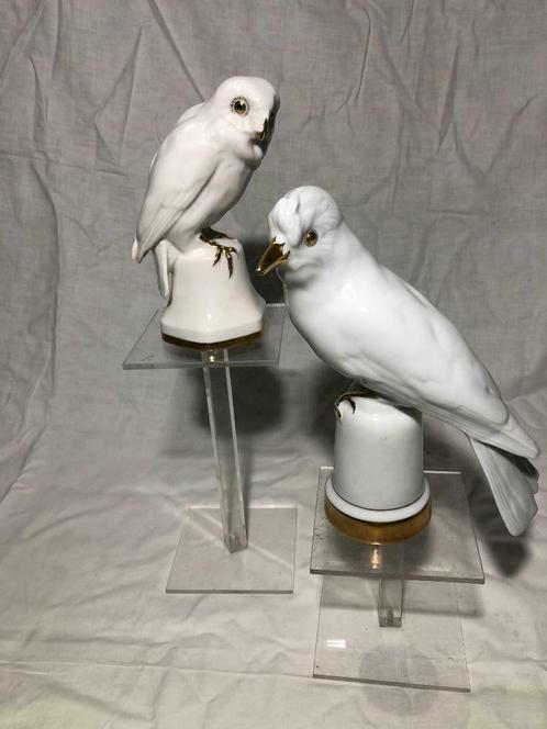 2 vogels van porselein manufactuur Lorenz Hutschenreuther, Antiquités & Art, Antiquités | Porcelaine, Enlèvement ou Envoi